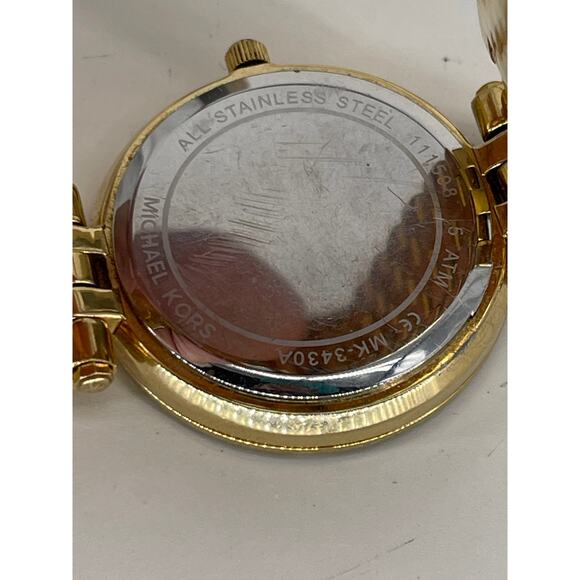 Michael Kors Darci  Steel Glitz Gold Dial Ladies Quartz Watch MK3430 - Picture 6 of 7